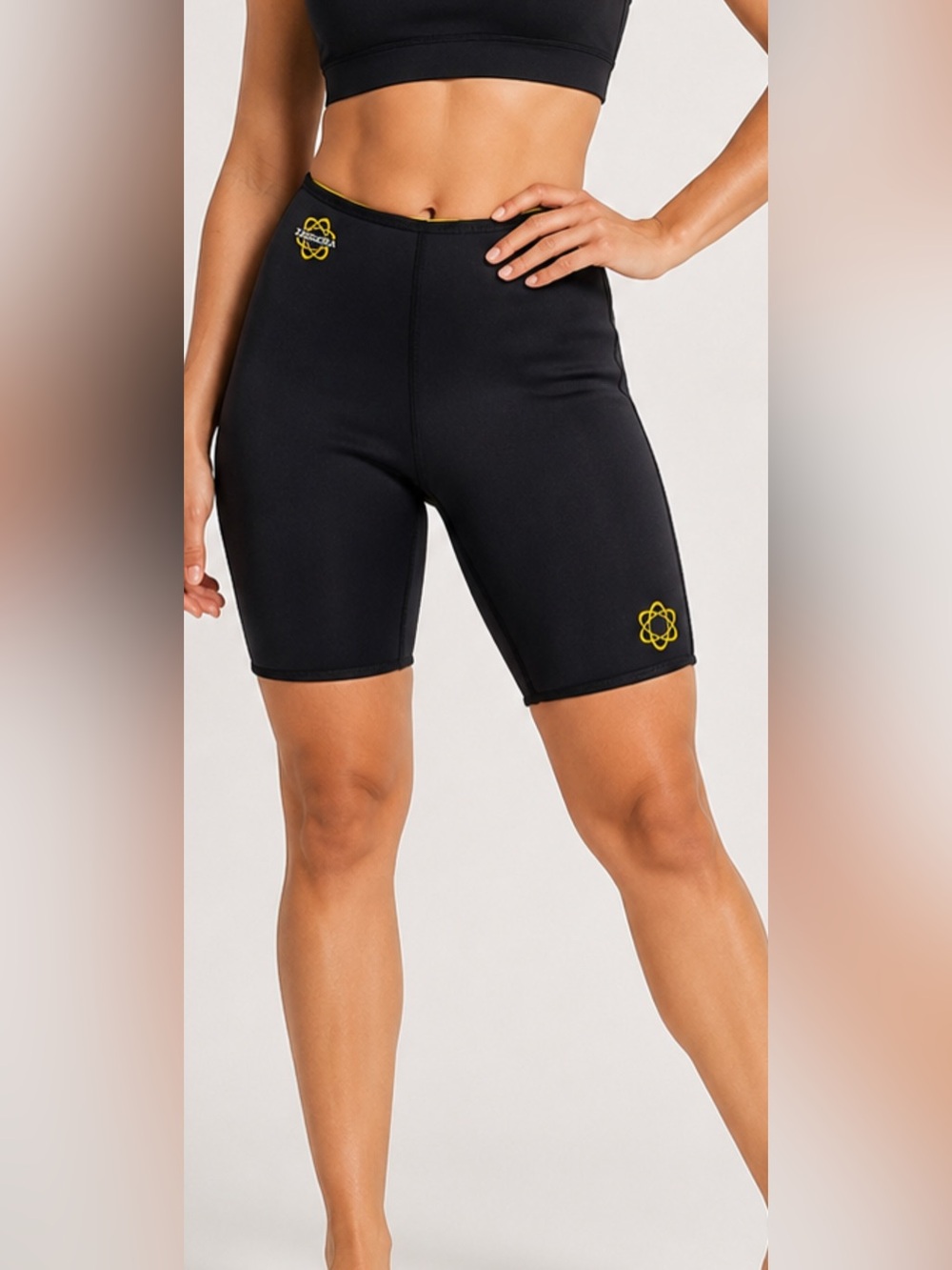 Zaggora Women S Black Neoprene Slimming Shorts